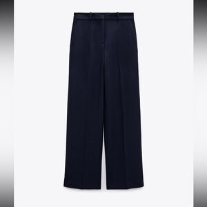 Zara slouchy navy pants